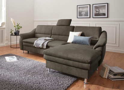 SIT&MORE, sit&more Ecksofa, sit&more Ecksofa »Cardoso L-Form« mit Federkern, wahlweise mit Bettfunktion
