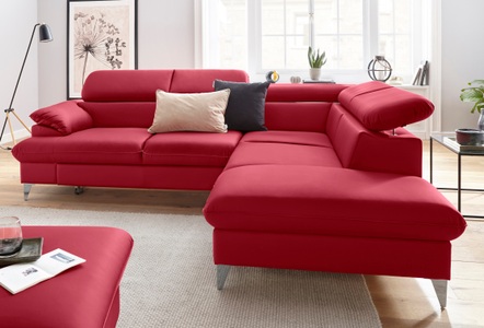 Cotta, COTTA Ecksofa »Caluso«, inklusive Kopfteilverstellung, wahlweise mit Bettfunktion, COTTA Ecksofa »Caluso L-Form«, inklusive Kopfteilverstellung, wahlweise mit Bettfunktion