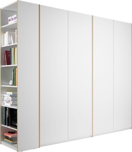 Müller SMALL LIVING, Müller SMALL LIVING Drehtürenschrank »Modular Plus Variante 8«, Anbauregal wahlweise links oder rechts montierbar, Müller SMALL LIVING Drehtürenschrank »Modular Plus Variante 8«, Anbauregal wahlweise links oder rechts montierbar
