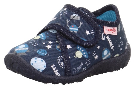 Superfit, Superfit Hausschuh »SPOTTY WMS: Mittel«, Superfit Hausschuh »SPOTTY WMS: Mittel«, Klettschuh, Kindergarten Schuhe mit Klettriegel