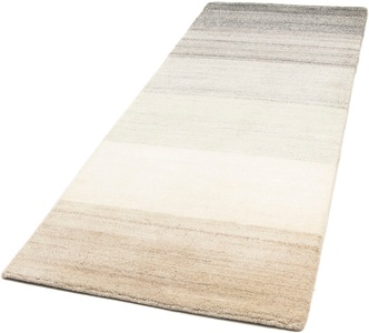 MorgenLand, morgenland Wollteppich »Nepal Teppich handgeknüpft natur«, rechteckig, 18 mm Höhe, 
