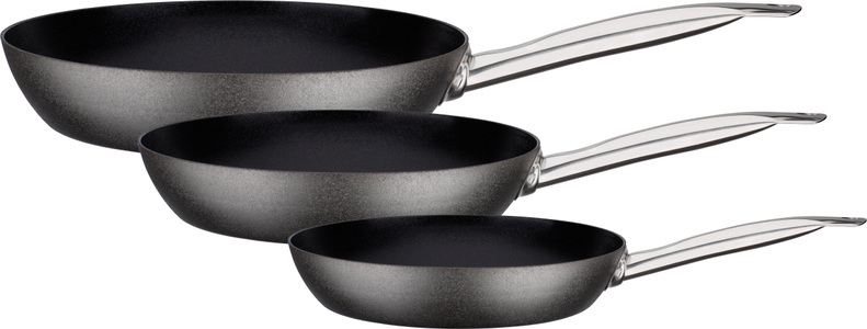 GSW, GSW Pfannen-Set »Avanti«, Karbon-Stahl, (Set, 3 tlg.), Induktion, 