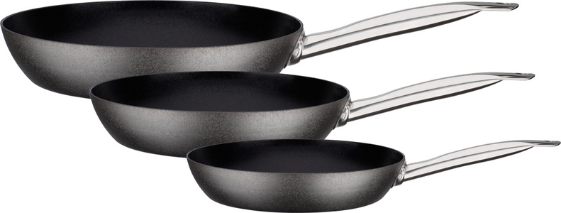 GSW, GSW Pfannen-Set »Avanti«, Karbon-Stahl, (Set, 3 tlg.), Induktion, 