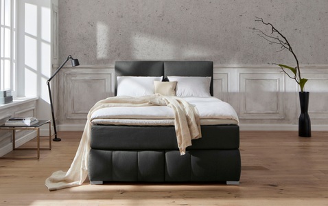 Guido Maria Kretschmer Home&Living Boxspringbett »Wehma«, inkl. Topper in 3 verschiedenen Matratzen, auch in Samtstoff