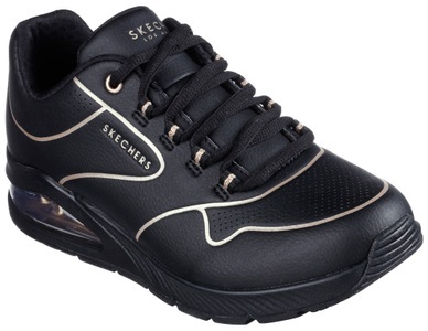 Skechers, Skechers Sneaker »UNO 2 - GOLDEN TRIM«, mit Metallic-Details, Skechers Sneaker »UNO 2 - GOLDEN TRIM«