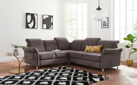 sit&more Ecksofa, inklusive Federkern, wahlweise mit Kopfteilverstellung, Bettfunktion und Schubladenstauraum