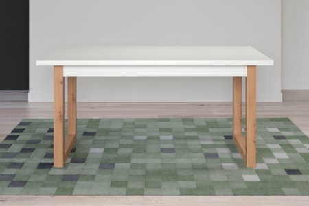 ANDAS, andas Esstisch »Drammen«, eckiger Esstisch, verstellbar Breite 160 bis 200 cm, Höhe 75 cm, weiss, 