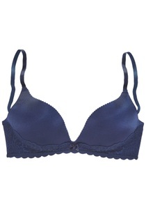 Lascana, LASCANA Push-up-BH, ohne Bügel, mit extra flachen Kanten und feiner Spitze, Dessous, LASCANA Push-up-BH, ohne Bügel, mit extra flachen Kanten und feiner Spitze, Dessous