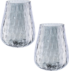Creativ Home, Creativ home Windlicht, (Set, 2 St.), aus Glas, Creativ home Windlicht »Weihnachtsdeko«, (Set, 2 St.), aus Glas