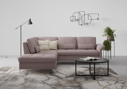 INOSIGN, INOSIGN Ecksofa »Palm Beach«, Federkern, mit Sitztiefenverstellung, wahlweise mit Bettfunktion, Bettkasten und Armteilverstellung, INOSIGN Ecksofa »Palm Beach L-Form«, Federkern, mit Sitztiefenverstellung, wahlweise mit Bettfunktion
