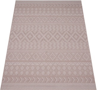 PACO HOME, Paco Home Teppich »Vermont 190«, rechteckig, Flachgewebe, modernes Design mit Rauten, gesteift, Outdoor geeignet, Paco Home Teppich »Vermont 190«, rechteckig, 4 mm Höhe, Flachgewebe, modernes Design mit Rauten, gesteift, Outdoor geeignet
