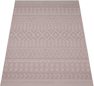 PACO HOME, Paco Home Teppich »Vermont 190«, rechteckig, Flachgewebe, modernes Design mit Rauten, gesteift, Outdoor geeignet, Paco Home Teppich »Vermont 190«, rechteckig, 4 mm Höhe, Flachgewebe, modernes Design mit Rauten, gesteift, Outdoor geeignet