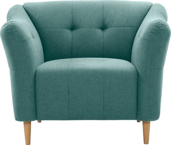 exxpo - sofa fashion, exxpo - sofa fashion Sessel, mit Holzfüssen, frei im Raum stellbar, 