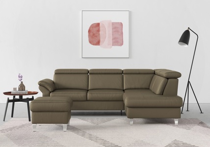 sit&more Ecksofa, inklusive Kopfteilverstellung und Federkern