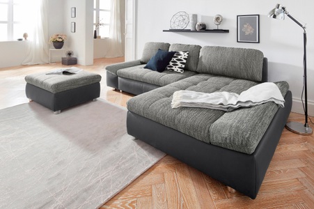 SIT&MORE, sit&more Ecksofa »Fabona«, sit&more Ecksofa »Bergamo L-Form«, wahlweise mit Bettfunktion, Bettkasten und Armteilfunktion