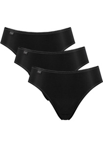 SLOGGI, Sloggi Slip 24/7 Microfibre Tai 3er-Pack, Sloggi - Slip Casual, 42, Schwarz