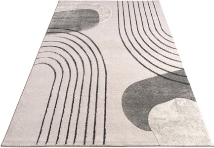 Paco Home Teppich »Tuana 216«, rechteckig, Kurzflor, modernes Design, Regenbogen, Hoch-Tief Struktur, Scandi-Look