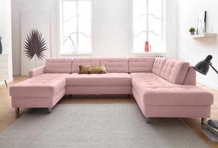 SIT&MORE, sit&more Wohnlandschaft, sit&more Wohnlandschaft »Picasso U-Form« wahlweise mit Bettfunktion und Bettkasten