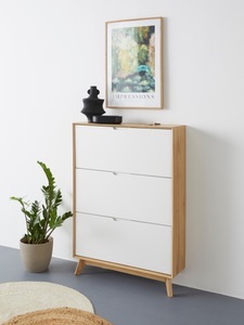 andas Schuhschrank »Pandrup«, mit 3 Klappen, ca. 8 Paar Schuhe pro Klappe, Höhe 125 cm
