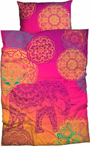 undefined, Sister S. Renforcé Bettwäsche Noida, sister s. Bettwäsche »Noida«, mit farbenfrohen Mandalas