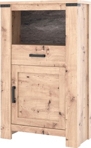 Cotta, COTTA Vitrine »Hawai«, COTTA Vitrine »Hawai«, Höhe 140 cm, Breite 85 cm, mit einem offenem Fach