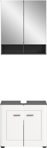 INOSIGN, INOSIGN Badmöbel-Set »Jarvi«, (Set, 2 St.), Badmöbel, Spiegelschrank und Waschbeckenunterschrank, INOSIGN Badmöbel-Set »Jarvi, 2 teilig, bestehend aus: Waschbeckenunterschrank, Spiegel«, (Set, 2 St.), Badmöbel, Bad Kombination, Kombination, Kombi, Badezimmer