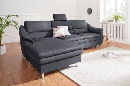 SIT&MORE, sit&more Ecksofa, sit&more Ecksofa »Cardoso L-Form« mit Federkern, wahlweise mit Bettfunktion