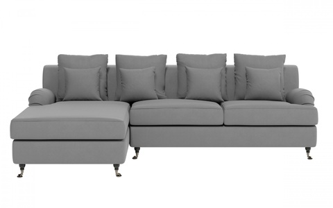Guido Maria Kretschmer Home&Living, Guido Maria Kretschmer Home&Living Ecksofa »NORIN«, (2 St.), zwei Fussarten: vorne - Rollen, hinten - Holzfüsse, Guido Maria Kretschmer Home&Living Ecksofa »NORIN L-Form«, zwei Fussarten: vorne - Rollen, hinten - Holzfüsse