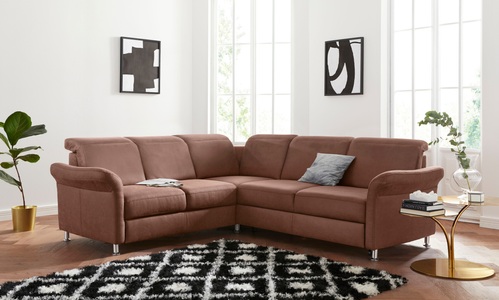 sit&more Ecksofa, inklusive Federkern, wahlweise mit Kopfteilverstellung, Bettfunktion und Schubladenstauraum