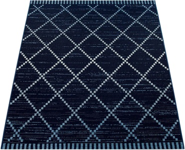 PACO HOME, Paco Home Teppich »Kortrijk 742«, rechteckig, 5 mm Höhe, Flachgewebe, Rauten Design, In- und Outdoor geeignet, Wohnzimmer, Paco Home Teppich »Kortrijk 742«, rechteckig, 4 mm Höhe, Flachgewebe, Rauten Design, In- und Outdoor geeignet, Wohnzimmer