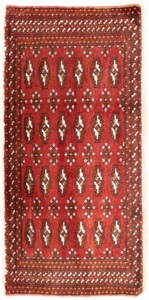 MorgenLand, morgenland Wollteppich »Turkaman Teppich handgeknüpft rot«, rechteckig, 8 mm Höhe, morgenland Wollteppich »Turkaman Teppich handgeknüpft rot«, rechteckig, 8 mm Höhe