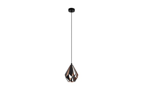 EGLO Leuchten, EGLO Leuchten EGLO Leuchten Pendelleuchte, EGLO Pendelleuchte »1 Hängel. schwarz, kupfer«, Leuchtmittel E27 Leuchtmittel wechselbar
