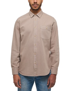 Mustang, MUSTANG Langarmhemd »Style Clemens Hvy Twill Wash«, 