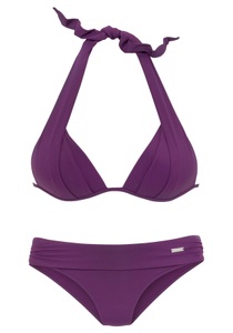 Lascana, LASCANA Triangel-Bikini, LASCANA Triangel-Bikini, im Nacken zu binden, wattierte Cups, mit eingearbeiteten Kissen
