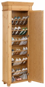 HOME AFFAIRE, Home affaire Schuhschrank »München«, Höhe 190 cm, mit grossem Spiegel in der Tür, 