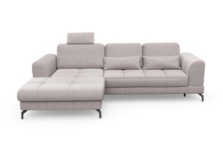 sit&more Ecksofa »Bendigo V«, inklusive Sitztiefenverstellung, Bodenfreiheit 12 cm, wahlweise in 2 unterschiedlichen Fussfarben