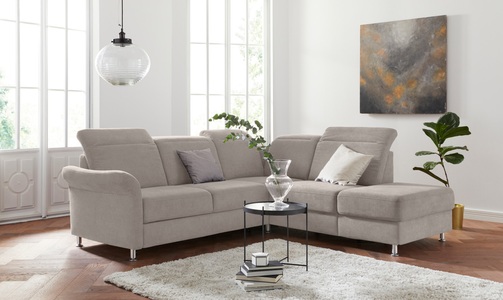 sit&more Ecksofa, inklusive Federkern, wahlweise mit Kopfteilverstellung, Bettfunktion und Stauraum