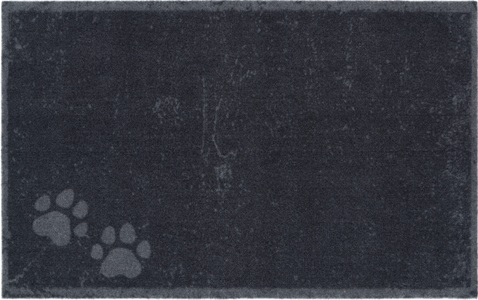 Hanse Home, Hanse Home - Hundedecke Paws - 50 x 80 cm - Schwarz, HANSE Home Fussmatte »Paws, Türmatte«, rechteckig, 4 mm Höhe, rutschhemmend, In- und Outdoor