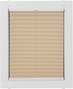 SUNLINES, sunlines Plissee »One Size Style Crepe«, blickdicht, ohne Bohren, verspannt, Zubehörfarbe weiss, zum Klemmen, sunlines Plissee »One Size Style Crepe«, blickdicht, ohne Bohren, verspannt, Zubehörfarbe weiss, zum Klemmen