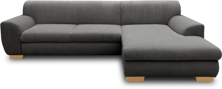 HOME AFFAIRE, Home affaire Ecksofa »Nika«, wahlweise mit Bettfunktion, auch in Cord, Home affaire Ecksofa »Nika zeitlos und elegant, L-Form« wahlweise mit Bettfunktion, auch in Cord