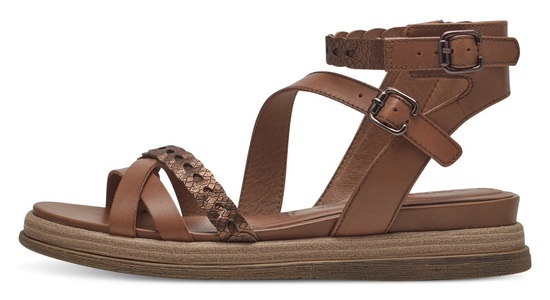 TAMARIS, Tamaris Sandale, mit seitlichen Reissverschluss, Tamaris Sandale, Sommerschuh, Sandalette, Keilabsatz, mit seitlichen Reissverschluss
