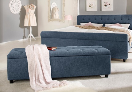 HOME AFFAIRE, Home affaire Polsterbank »Goronna«, in 5 verschiedenen Farben, Sitzhöhe 41,5 cm, auch als Garderobenbank oder Bettbank geeignet, Home affaire Polsterbank »Goronna«, in 5 Farben, Sitzhöhe 41,5 cm, als Garderobenbank geeignet