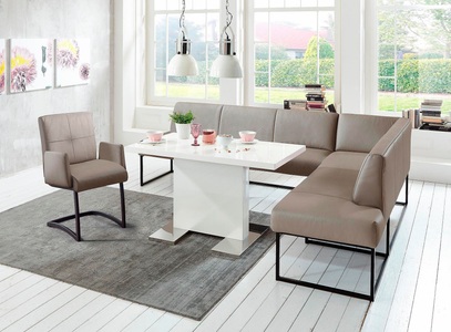 exxpo - sofa fashion, exxpo - sofa fashion Eckbank »Affogato«, Frei im Raum stellbar, exxpo - sofa fashion Eckbank »Affogato, hoher Sitzkomfort, bequem«, Frei im Raum stellbar