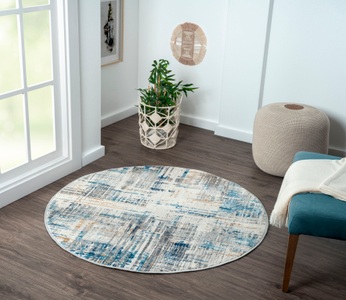 Myflair Möbel & Accessoires Teppich »My Stripes«, rund, Kurzflor, Retro-Design, besonders weich durch Microfaser
