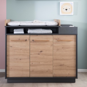 Roba, roba® Babymöbel-Set »Lenn«, (Spar-Set, Babybett 70x140 cm, Wickelkommode), breite Wickelkommode - Gitterbett: umbaubar, höhenverstellbar, roba® Babymöbel-Set »Lenn«, (Spar-Set, Babybett 70x140 cm, Wickelkommode), breite Wickelkommode - Gitterbett: umbaubar, höhenverstellbar