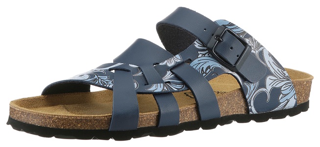 BIO LIFE, BIO Life Pantolette, mit verstellbarem Riemchen, Aniston SHOES Pantolette, Sommerschuh, Schlappen mit verstellbaren Schnallen