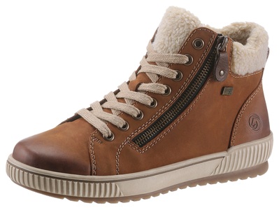 Remonte, Remonte Winterboots, mit Tex-Ausstattung, Remonte Kurzstiefelette aus pflegeleichtem Veloursleder braun