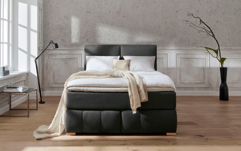 Guido Maria Kretschmer Home&Living Boxspringbett »Wehma«, inkl. Topper in 3 verschiedenen Matratzen, auch in Samtstoff