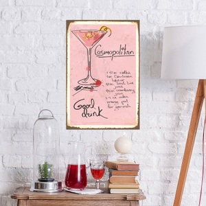 QUEENCE, queence Metallbild »Cosmopolitan«, (1 St.), Stahlschilder, queence Metallbild »Cosmopolitan«, (1 St.), Stahlschilder