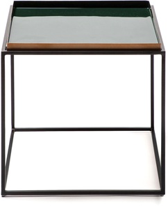 Kayoom, Kayoom Beistelltisch »Famosa«, Kayoom Beistelltisch »Famosa, Metall-Beistelltisch in quadratischer Form«, (1 St.), Bunter Tisch, Schalenmasse: 11 x 11 x 2 / 15,8 x 11 x 2 cm